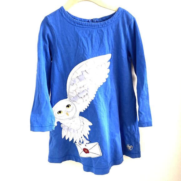 Mini Boden Harry Potter Hedwig Dress 4-5Y 110cm
